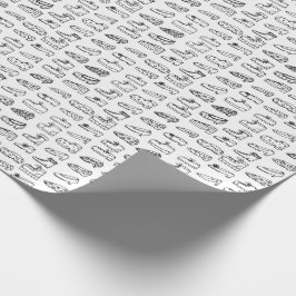 Funny Shoe Kleur uw eigen patroon Cadeaupapier