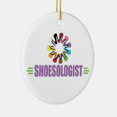Funny Shoe Lover Keramisch Ornament (Rechts)