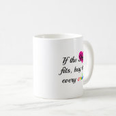 Funny Shoe Quote Koffiemok (Voorkant rechts)