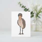 Funny Shoebill Bird Design Briefkaart (Staand voorkant)