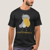 Funny Shoebill Stop met staren T-shirt (Voorkant)