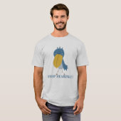 Funny Shoebill Stop met staren T-shirt (Voorkant volledig)