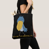 Funny Shoebill Stop met staren Tote Bag (Dichtbij)
