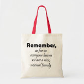 Funny shopping tas herbruikbare tassen familiecade (Voorkant)