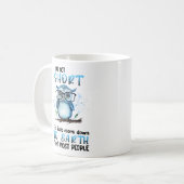 Funny Short Owl Gezegde Koffiemok (Voorkant links)