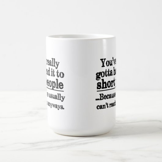 Funny Short People citeert koffie Mok (Center)