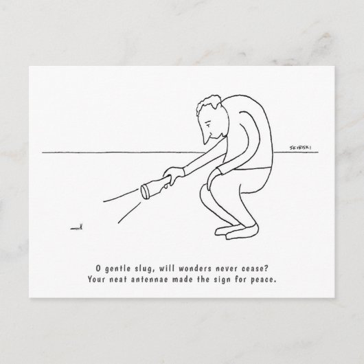 Funny Short Poem Epigram Voorbeeld van een slok Briefkaart (Voorkant)