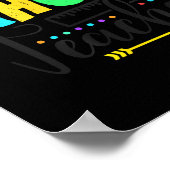 Funny Short School Teacher Quote Saying Pre School Poster (Hoek)