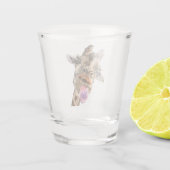 Funny Shot Glass Gift met Speelse Giraffe - Smile Shot Glas (Achterkant)