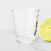 Funny Shot Glass Happy Struisvogel Cheers - Jouw t Glas (Links)