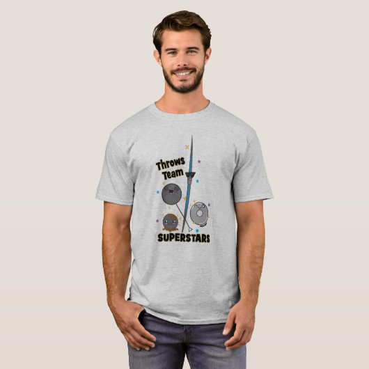 Funny Shot Put Discus Hammer Javelin Throw Shirt (Voorkant volledig)