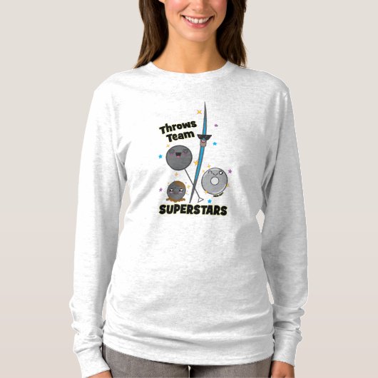Funny Shot Put Discus Hammer Javelin Throw Shirt (Voorkant)