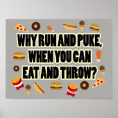Funny Shot Put, Discus Thrower Poster Gift (Voorkant)