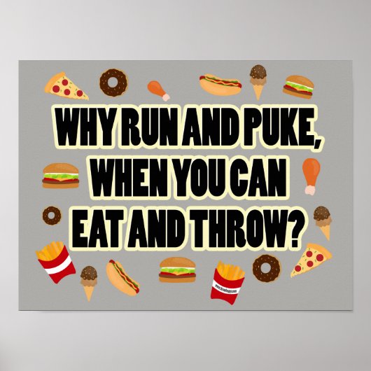 Funny Shot Put, Discus Thrower Poster Gift (Voorkant)
