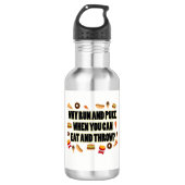 Funny Shot Put Discus Thrower Water Bottle Gift Waterfles (Voorkant)