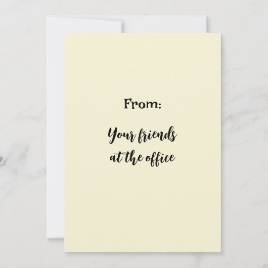 Funny  Shouting Girl Birthday Greeting Kaart (Achterkant)