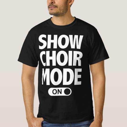 Funny Show Choir Music Lover Singing Nerd  T-shirt (Voorkant)