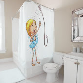 FUNNY SHOWER CURTAINS MET BUBBLES DOUCHEGORDIJN (In situ)