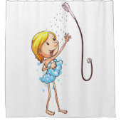 FUNNY SHOWER CURTAINS MET BUBBLES DOUCHEGORDIJN (Voorkant)