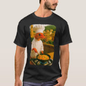 Funny Shrimp Chef Cooking Shrimp Fried Rice Meme B T-shirt (Voorkant)