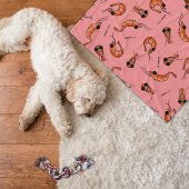 Funny shrimp kawaii fleece deken