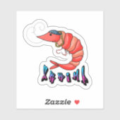 Funny Shrimp Sticker (Vel)