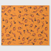 Funny shrimp wrapting paper cadeaupapier (Vlak)