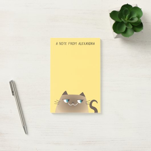 Funny Siamese Cat Post-it® Notes (Kantoor)