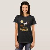 Funny Siamese Cat Ride Witch Shotgun Siamese Cat T-shirt (Voorkant volledig)