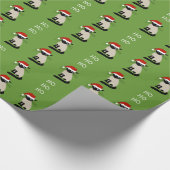 Funny Siamese kerstcadeat - Aangepaste feestdagen Cadeaupapier (Hoek)