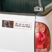 Funny Siamese Kitten - Aangepast fotosjabloon Bumpersticker (Op Truck)