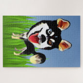 Funny Siberian Husky 1014 Piece Puzzle Legpuzzel (Horizontaal)