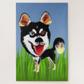 Funny Siberian Husky 1014 Piece Puzzle Legpuzzel (Verticaal)