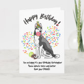 Funny Siberian Husky Birthday Card Donuts (Voorkant)