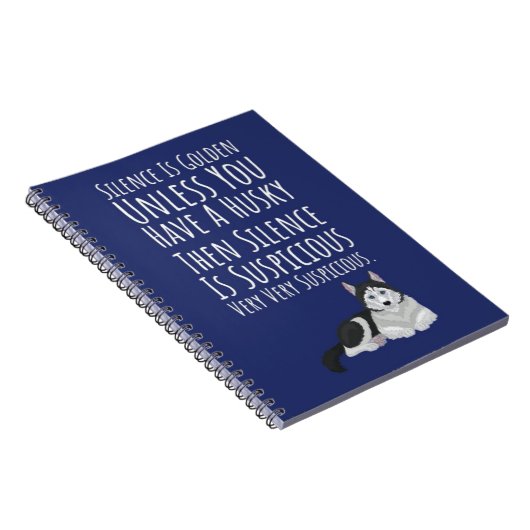 Funny Siberian Husky Gifts Dog Quote Parent Notitieboek (Rechterzijde)
