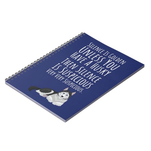 Funny Siberian Husky Gifts Dog Quote Parent Notitieboek (Linkerzijde)