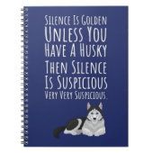 Funny Siberian Husky Gifts Dog Quote Parent Notitieboek (Voorkant)