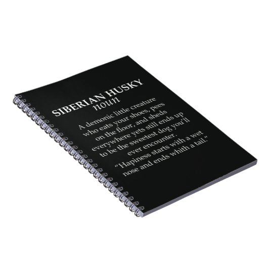 Funny Siberian Husky Gifts For Dog Lovers Animal  Notitieboek (Rechterzijde)