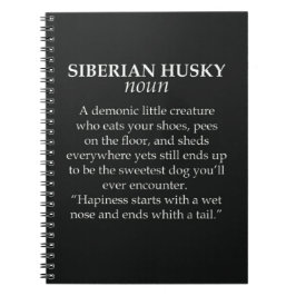 Funny Siberian Husky Gifts For Dog Lovers Animal  Notitieboek