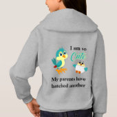 Funny Sibling Joke Baby Bird kondiging (Achterkant)
