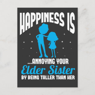 Funny Sibling Little Brother Lil Sister Briefkaart