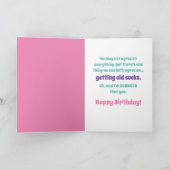 Funny Sibling Rivalry - Oude Eenden Birthday krijg Kaart (Binnen)