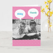 Funny Sibling Rivalry - Oude Eenden Birthday krijg Kaart (Gele Bloem)