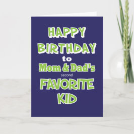 Funny Sibling Verjaardag Wenskaart Kaart