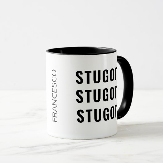 Funny Siciliaanse Mok gezegde stugotz (Voorkant rechts)
