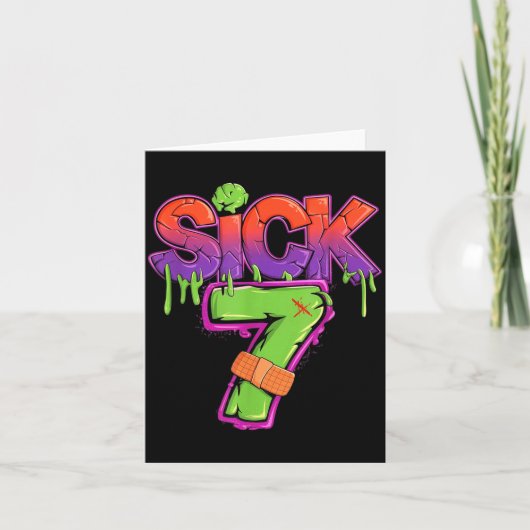 Funny Sick Seven 67 Funny Meme Sick Of 7  Kaart (Voorkant)
