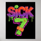 Funny Sick Seven 67 Funny Meme Sick Of 7  Poster (Voorkant)