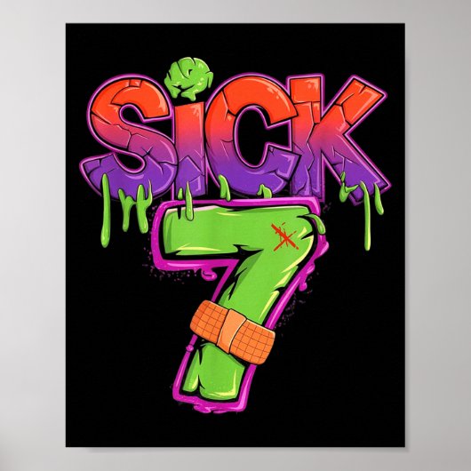 Funny Sick Seven 67 Funny Meme Sick Of 7 Poster (Voorkant)
