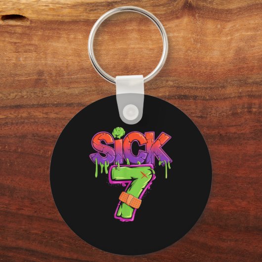 Funny Sick Seven 67 Funny Meme Sick Of 7  Sleutelhanger (Voorkant)
