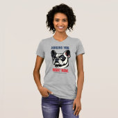 Funny Side Eye Frenchie T-Shirt – Judgmental (Voorkant volledig)